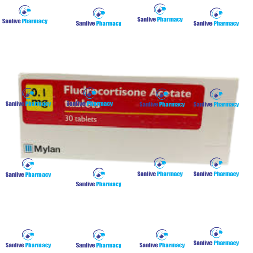 Fludrocortisone 0.1mg Tablet (30 Tablets) by Mylan